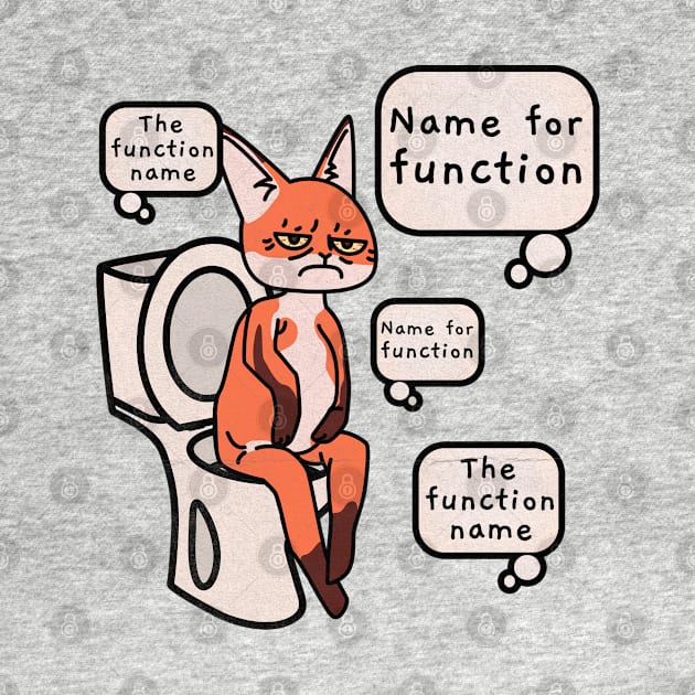 Name the function Funny coder in closet by SashaShuba